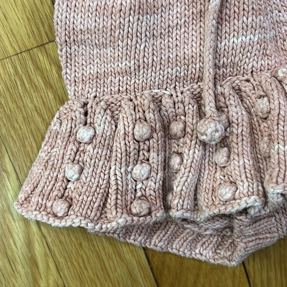 Misha & Puff skirt bloomers eyelet popcorn sweater skirt tie waist 18-24 months - Picture 8 of 15